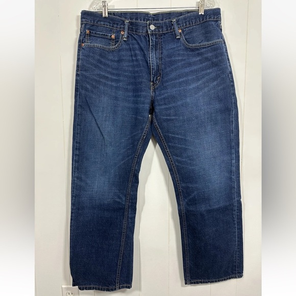Levis 559 Relaxed Straight Men’s Denim Blue Jeans Sz 38x30 Cotton - Picture 1 of 11